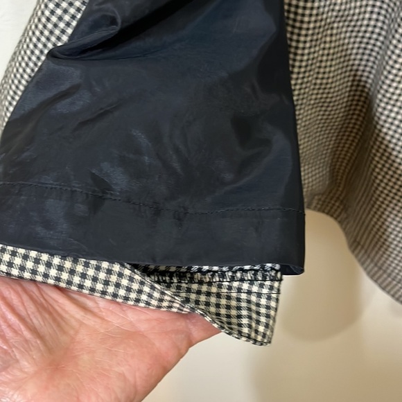Fleet Street Vintage black/ white checked jacket with winter liner. Size 12 - Picture 9 of 11